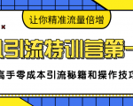 卓凡引流特训营第一期：高手零成本引流秘籍和操作技巧，让你精准流量倍增-虚拟资源库
