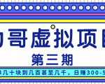 力哥实操内训虚拟项目第三期，每单几十块到几百甚至几千，日赚300-500+-虚拟资源库