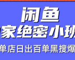 火焱社闲鱼独家绝密小班课-闲鱼单店日出百单黑搜爆破法-虚拟资源库