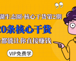 莫问江湖生态圈·核心干货第2期,20条核心干货,每一条都能让你直接赚钱-虚拟资源库