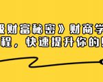 《终极财富秘密》财商学习必修课程,快速提升你的财富(18节视频课)-虚拟资源库
