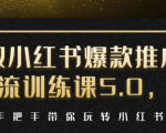 小红书爆款推广引流训练课5.0,手把手带你玩转小红书(17节实操视频+话术)-虚拟资源库