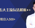 柚子咸鱼淘客五大主流玩法解析,掌握后既能引流又能轻松实现日入500+-虚拟资源库