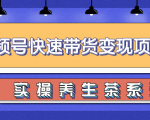柚子视频号带货实操变现项目,零基础操作养身茶月入10000+-虚拟资源库