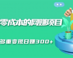 无门槛零成本的网赚项目,整合微信群多重变现日赚300+-虚拟资源库