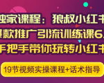 狼叔小红书爆款推广引流训练课6.0，手把手带你玩转小红书-虚拟资源库