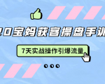 2020宝妈获客操盘手训练营:7天实战操作引爆 母婴、都市、购物宝妈流量-虚拟资源库