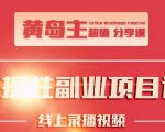 黄岛主实操性小红书副业项目,教你快速起号并出号,万粉单价1000左右-虚拟资源库