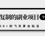 揭秘人人可复制的副业项目，能够实现日入10000+的撸飞天茅台玩法-虚拟资源库