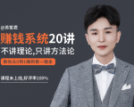 苏笙君的赚钱系统20课 教你从0到1赚到你的第一桶金(不讲理论,只讲方法论)-虚拟资源库