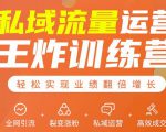 私域流量运营王炸训练营:全网引流+裂变涨粉+私域运营+高效成交-虚拟资源库