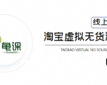 龟课·淘宝虚拟无货源电商5期，全程直播 现场实操，一步步教你轻松实现躺赚-虚拟资源库