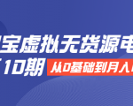 淘宝虚拟无货源电商第10期：从0基础到月入N万，全程实操，可批量操作-虚拟资源库
