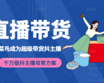 3天从菜鸟成为超级带货抖主播,千万级抖主播培育方案(价值980元)-虚拟资源库