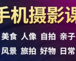 手机摄影一次学透,教程内容包括:美食、人像、自拍、风景、好物等-虚拟资源库