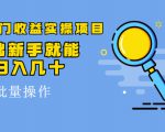 得物冷门收益实操项目,0基础新手就能单号日入几十,可批量操作-虚拟资源库
