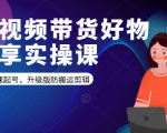 短视频带货好物分享实操课:快速起号,升级版防搬运剪辑-虚拟资源库