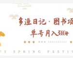 多渔日记·图书项目，无货源图书模式，纯搬运，单号月入4000+-虚拟资源库
