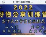 萌飞好物·2022抖音好物分享训练营，当下风口带货变现模式，从入门到精通-虚拟资源库