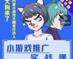 大狗来了:小游戏推广实战课,带你搭建一个游戏推广变现账号-虚拟资源库
