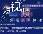 吴Sir·短视频带货底层实操课,教你如何选爆品、了解获短视频流量密码,正确起号-虚拟资源库