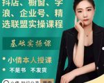 抖店、橱窗、学浪、企业号、精选联盟实操课程，适合新手快速入门-虚拟资源库