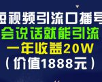 安妈·短视频引流口播号,会说话就能引流,一年收益20W(价值1888元)-虚拟资源库