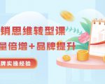 无界营销思维转型课:1000个品牌实操经验,助你销量倍增(20节视频)-虚拟资源库