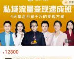 桔子会·私域流量变现速成班,4天拿走月销千万的变现方案 价值12800元-虚拟资源库