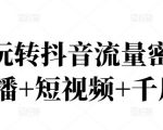 2022玩转抖音流量密码,(直播+短视频+千川)-虚拟资源库