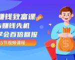 【全网最火】小白赚钱致富课:抢占赚钱先机快速学会百倍回报(25节视频)-虚拟资源库