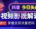 嚴如意·中视频影视解说—掌握流量密码,自媒体运营创收,批量运营账号-虚拟资源库
