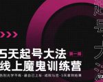 大播·五天起号魔鬼训练营，告别光学不练，逼自己上车，成败与否，5天拿到结果-虚拟资源库