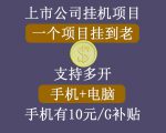正规挂机项目,支持手机电脑一起挂,支持虚拟机多开,可以挂到老-虚拟资源库