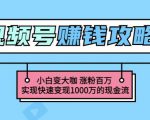 玩转微信视频号赚钱:小白变大咖涨粉百万实现快速变现1000万的现金流-虚拟资源库