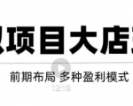 虚拟项目月入几万大店玩法分享,多店操作利润倍增(快速起店盈利)-虚拟资源库