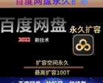 百度网盘无限扩容技术,外面卖399的,无论自己用还是用做引流都可以-虚拟资源库