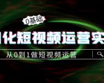 精细化短视频运营实操课,从0到1做短视频运营:算法篇+定位篇+内容篇-虚拟资源库