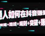 普通人如何在抖音赚到钱：策略 路线 规则 突破 赚钱（10节课）-虚拟资源库