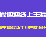 暴躁迪迪线上主播课,金牌主播教新手小白如何开播-虚拟资源库