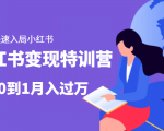 小红书变现特训营：带你快速入局小红书，从0到1月入过万-虚拟资源库