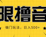 抖音直播无限撸音浪，简单可复制，偏门玩法，日入500+【视频教程】-虚拟资源库