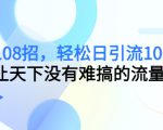 引流108招,轻松日引流100+人,让天下没有难搞的流量-虚拟资源库