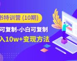 小红书特训营（第10期）低门槛-可复制-小白可复制-独家月入10w+变现方法-虚拟资源库