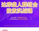 阿呆电商·达摩盘人群组合投放实战课,你以为推广不赚钱是技术问题,其实是你没有选好高价值消费客群-虚拟资源库