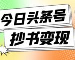 外面收费588的最新头条号软件自动抄书变现玩法，单号一天100+（软件+教程+玩法）-虚拟资源库