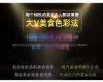 大V美食色彩法(相机拍美食+透亮美食灯光+电脑剪映调色),教你用相机拍出高级感的美食画面-虚拟资源库