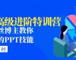 PPT高级进阶特训营:百万粉丝博主教你进阶你的PPT技能(98节课程+PPT素材包)-虚拟资源库