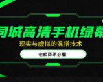 同城高清手机绿幕，直播间现实与虚拟的混搭技术，老板商家必看！-虚拟资源库
