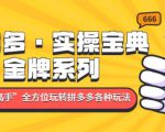 拼多多·实操宝典:金牌系列“小白到高手”带你全方位玩转拼多多各种玩法-虚拟资源库
